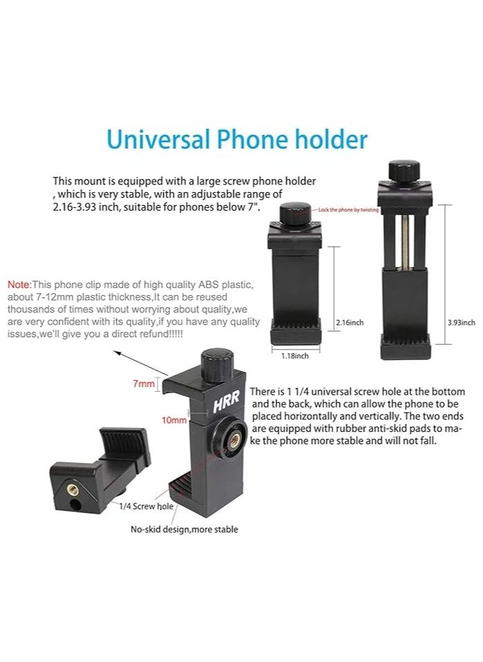 Generic Mobile Phone Chest Strap Harness Mount Head Strap Holder Kit Works with all phone clips compatible with iPhone, Samsung, GoPro Hero 9, 8,7, 6,5,4, 3,2,1, AKASO, DJI Osmo and POV/VLOG.  - Image 5