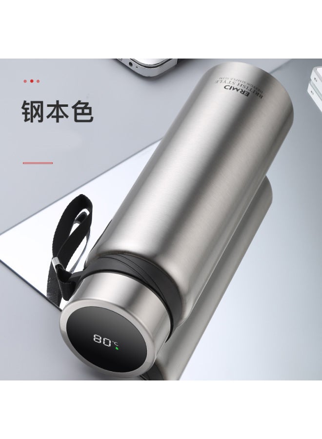 Stainless Steel Large-capacity Thermos Cup Outdoor Portable Travel Pot Sling Sports Water Bottle With Customizable Logo Thermos Bottle