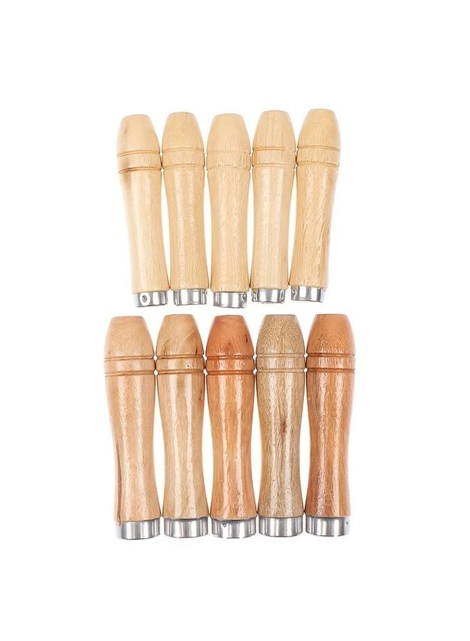 6pcs Wooden Handle Steel Files Triangular Polishing Tools For Woodworking - Image 3