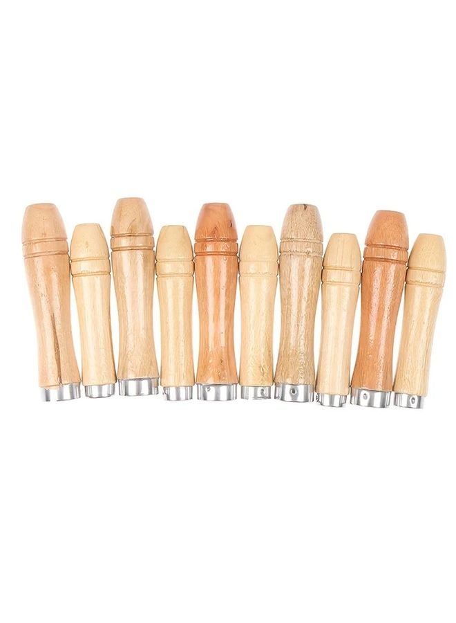 6pcs Wooden Handle Steel Files Triangular Polishing Tools For Woodworking - Image 5