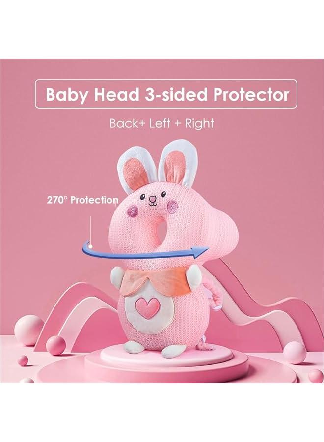 Pink Toddler Head Protection Safety Pad Backpack - Baby Walker Head Protector Wear - Image 2
