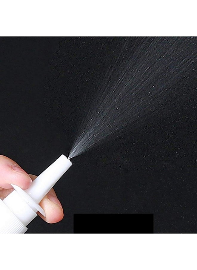 lasenersm 6 Pieces 5 Ml Empty Plastic Nasal Spray Bottles Refillable Plastic Nasal Spray Bottles Pump Sprayer Nose Spray Refillable Bottle Brown  - Image 3