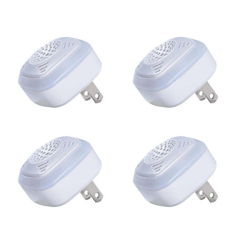OWLTRA OW-5 Ultrasonic Rodent Repellers 4 Pack, Effectively Repel Rodents While 100% Silent & Safe to Humans and Non-Rodent Pets, White - Image 1