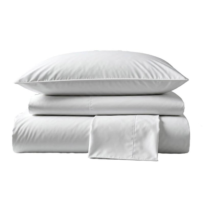 Peru Pima Bed Sheet Set  California King Size 4 Pieces 100 Peruvian Pima Cotton Percale 415 Thread Count Cooling Breathable  Soft HotelQuality Bedding White