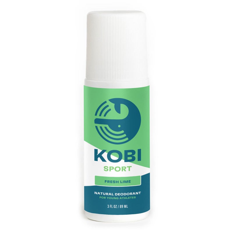 Kobi Deodorant for Teens Kids Boys  Natural AluminumFree Hypoallergenic Sport Strength  Fresh Lime