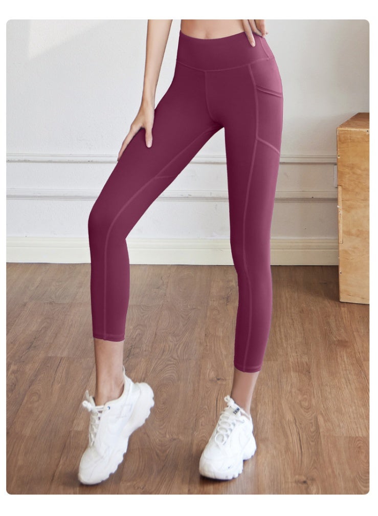Seamless Yoga Pants Leggings Fashion Pocket Stretch Gym Running Wear Sportswear Track And Field Leggings  - Image 1