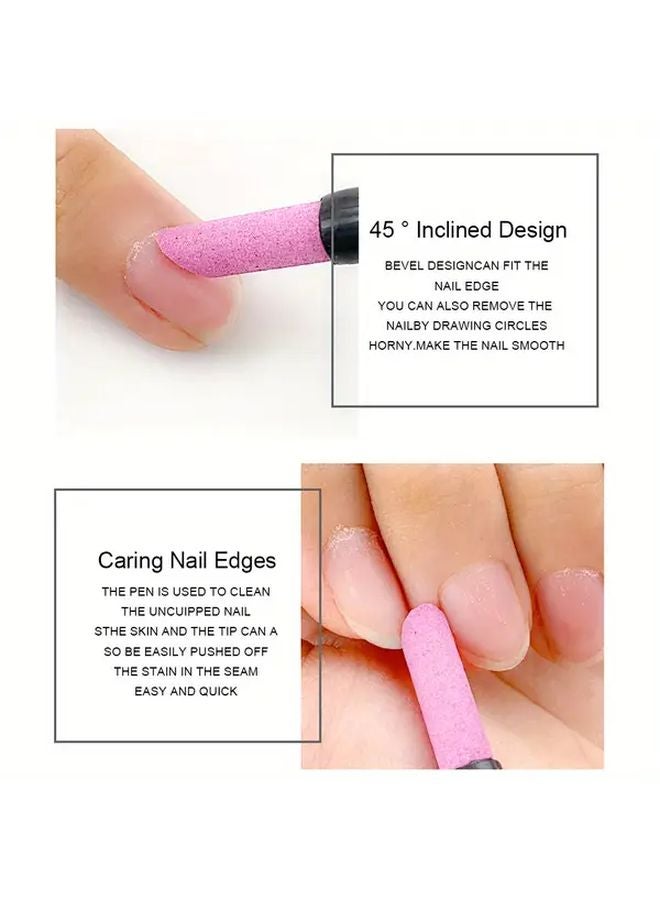 15 قطعة من مبردات الأظافر المصنوعة من الكوارتز الأبيض وأدوات إزالة الجلد الزائد حول الأظافر - Image 4