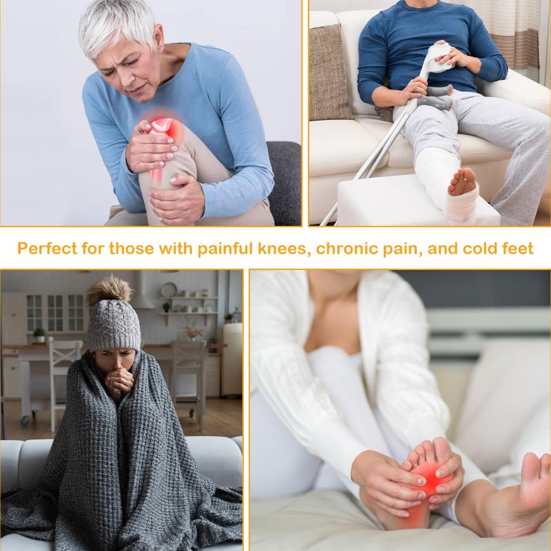 Wanheart Over Knee Lightweight Fuzzy Socks, Plush Slipper Stockings, Cozy Leg Warmers for Men & Women â€“ Open Toe Design for Home & Sleep (LightCoral) - Image 2