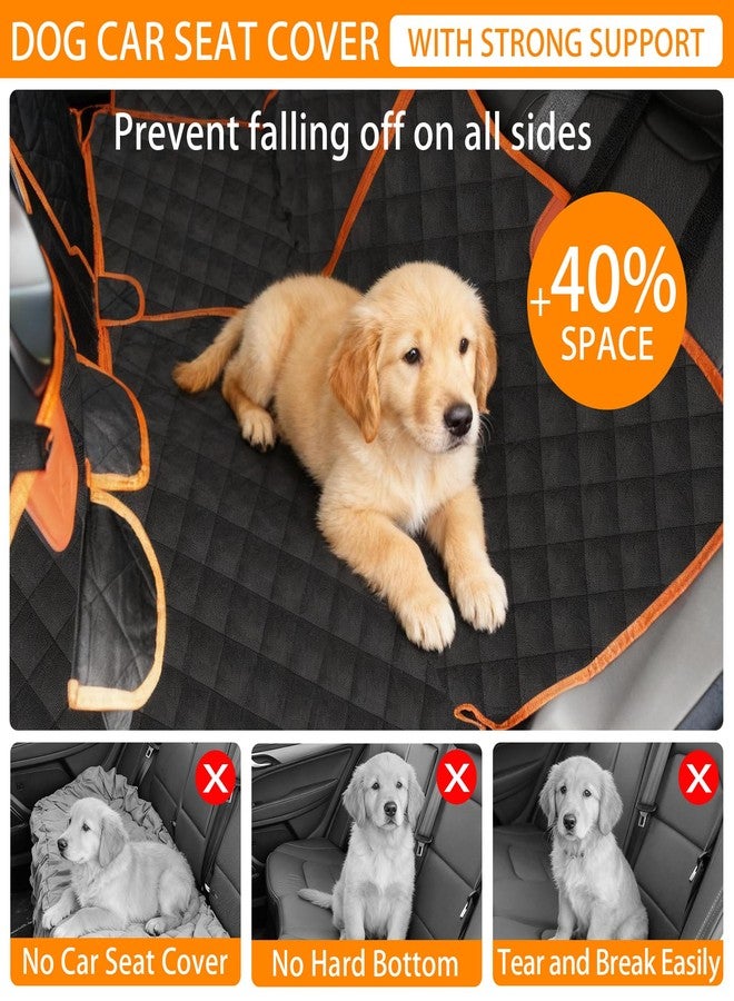 RUTU Back Seat Extender for Dogs, Large Space, Heavy Duty Waterproof Dog Car Seat Cover Fits Middle Armrest for Cars,SUVS & Small Trucks,Non-Slip Durable Soft Back Seat Covers - Image 3