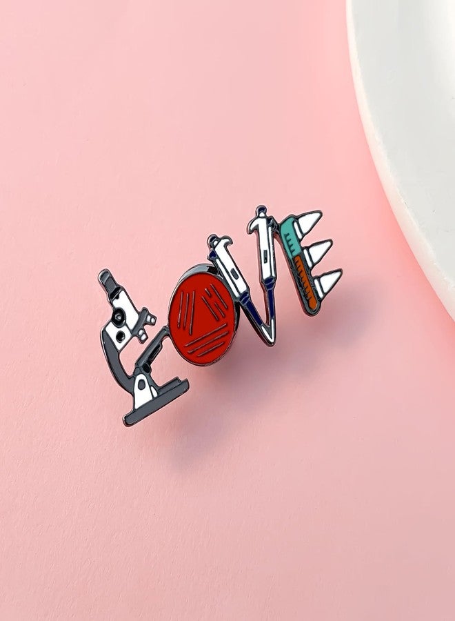 Dr's gift دبوس مجهر هدية للأطباء، ماصة، أنبوب اختبار، طبق بتري، بروش مينا علمي، دبوس حقيبة ظهر، مثالي لطلاب الطب، هدية تخرج، دبابيس تمريض لحفل التخرج، متوسط، زنك، لا - Image 2