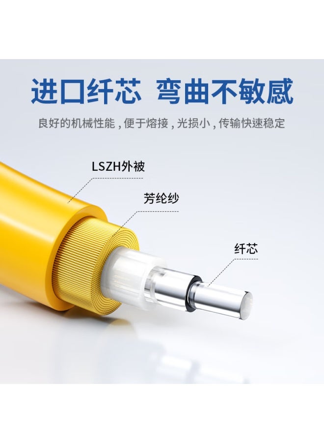 Zleue Fiber Optic Patch Cord Telecom Grade Sc-lc Single Mode Simplex Low Halogen-free Eco-friendly Fiber Cable Home Fiber Cable Transceiver Pigtail 10m Q0-sclc10