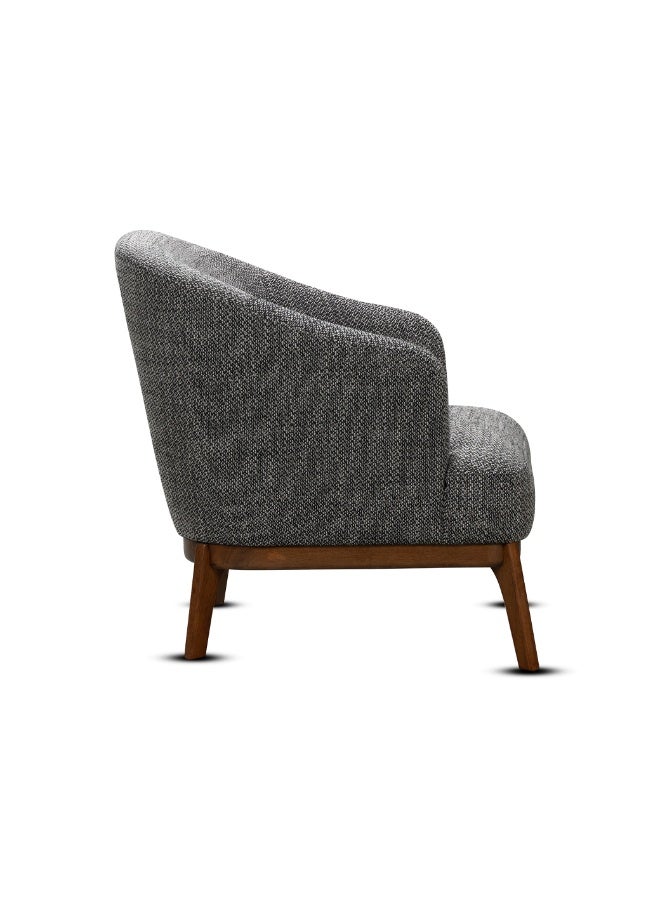 ROTAI Laura Lounge Chair with 2-Year Warranty | Soft Fabric Accent Chair | D28 High-Density Foam | Spring Support | Pine Wood Frame | Modern Armchair for Living Room or Bedroom. - Image 4