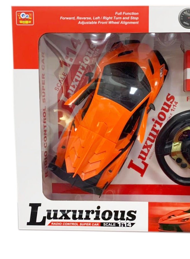 TOON TOYZ Luxurious Remote Control Super Car - RED - Image 2