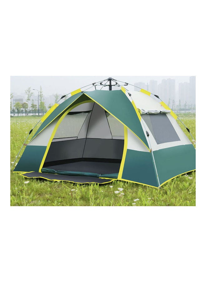 Arabest 2-3 People Outdoor Camping Fully Automatic Quick Opening Tent With One Door And Three Windows Green/White - Image 2