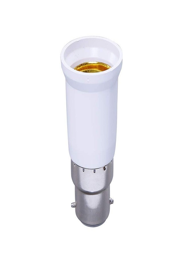 SEASPIRIT B22 to E27 Bulb Convertor Lamp Base Led Bulb Converter Adapter Ceiling Fan Light Bulbs Socket for Bluetooth Smart Bulb Colour -White(Pack of Two) - Image 3
