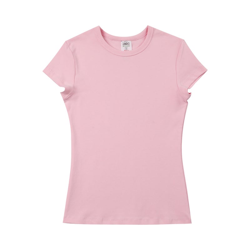 Women''s Slim-Fit Short-Sleeve T-Shirt, Casual Top for Women, Pure Cotton - Image 3