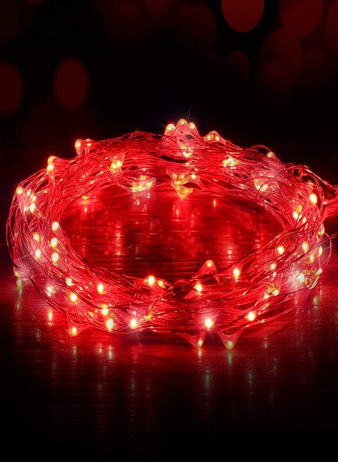 MANSAA M23 USB LED String Light | 5 Meter 50 LEDs | Red Color | USB Operated | Home Decor LED Light - Image 3