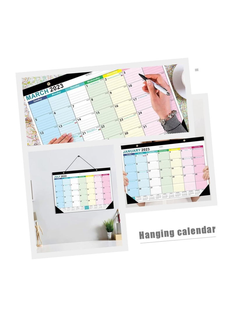 GGOOT Desk Calendar 18 Month Calendar Large Office Decor Chinese Calendar Desktop Calendar Monthly Wall Calendar 2023-2024 2023-2024 Wall Calendar Monthly Simple 2023  - Image 2
