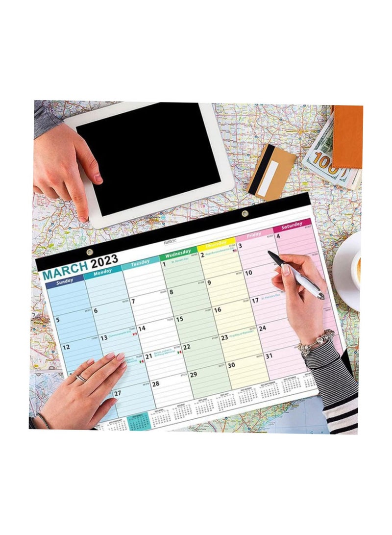 GGOOT Desk Calendar 18 Month Calendar Large Office Decor Chinese Calendar Desktop Calendar Monthly Wall Calendar 2023-2024 2023-2024 Wall Calendar Monthly Simple 2023  - Image 5