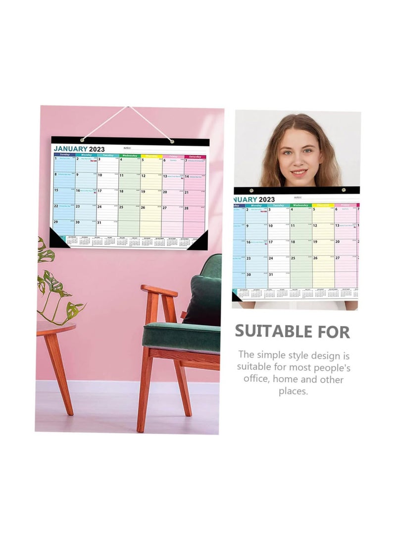 GGOOT Desk Calendar 18 Month Calendar Large Office Decor Chinese Calendar Desktop Calendar Monthly Wall Calendar 2023-2024 2023-2024 Wall Calendar Monthly Simple 2023  - Image 4
