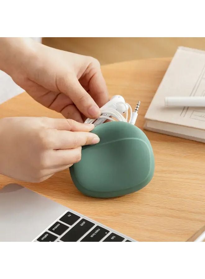 Red Portable Headphone Storage Case Cable Organizer USB Drive Pouch Coin Bag - Image 5