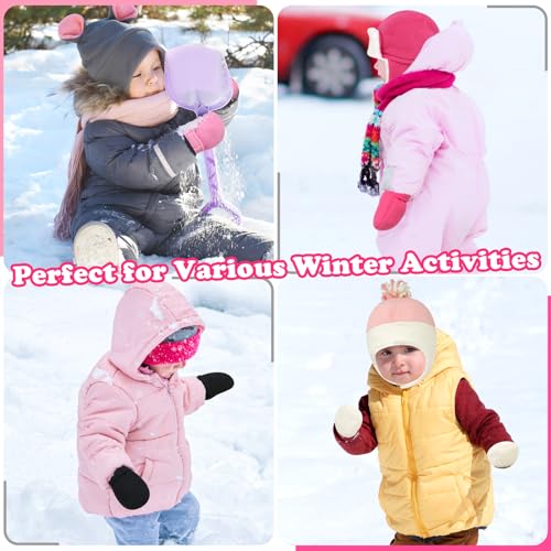 Sarfel Baby Mittens 0-6 Months Infant Gloves 0-6 Infants Mitten Toddler Girl Mitten Newborn Winter Gloves Infant Winter Mittens - Image 4