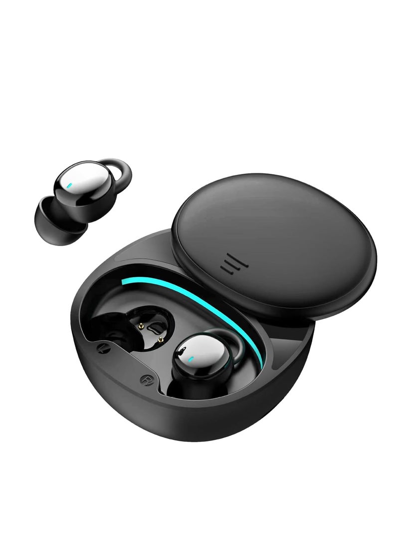 Excefore Sleep Headphones, Invisible Sleep Earbuds, Wireless Small Bluetooth Sleep Headphones for Side Sleepers, Sleepbuds Comfortable Noise Blocking, Invisible Earbuds for Sleeping, Working, Hiking, Black  - Image 1