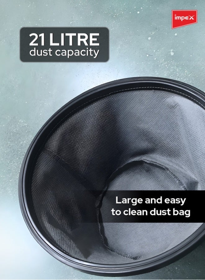 إمبكس مكنسة كهربائية جافة متعددة الأغراض 21 L 2000 W VC4704 متعدد الألوان - Image 5