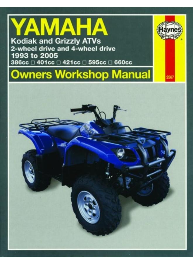 Yamaha Kodiak & Grizzly ATVs (93 - 05) Haynes Repair Manual