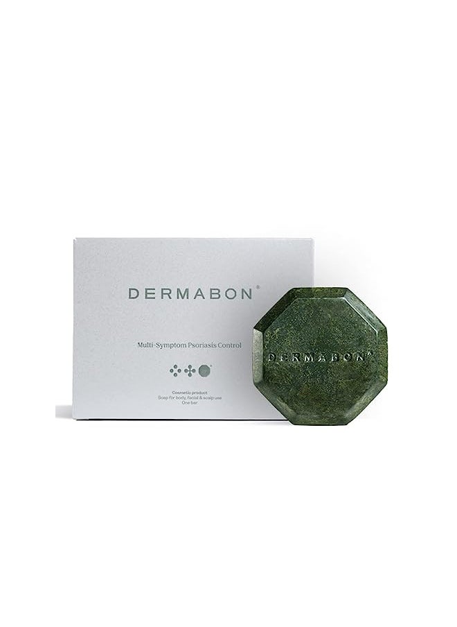 DERMABON - Dermabon Psoriasis, Dermatitis & Dandruff Control soap bar with 2% Coal Tar as its Active Ingredient - 1 Pack - Image 1