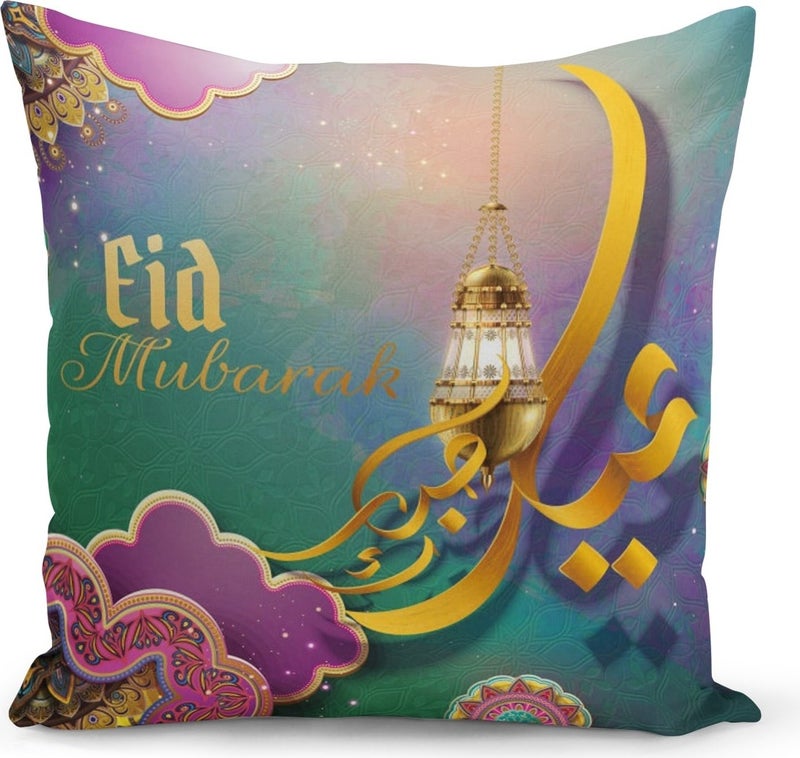 Filamente Ramadan Special Patterned Double Sided Digital Printed Cushion Cover 