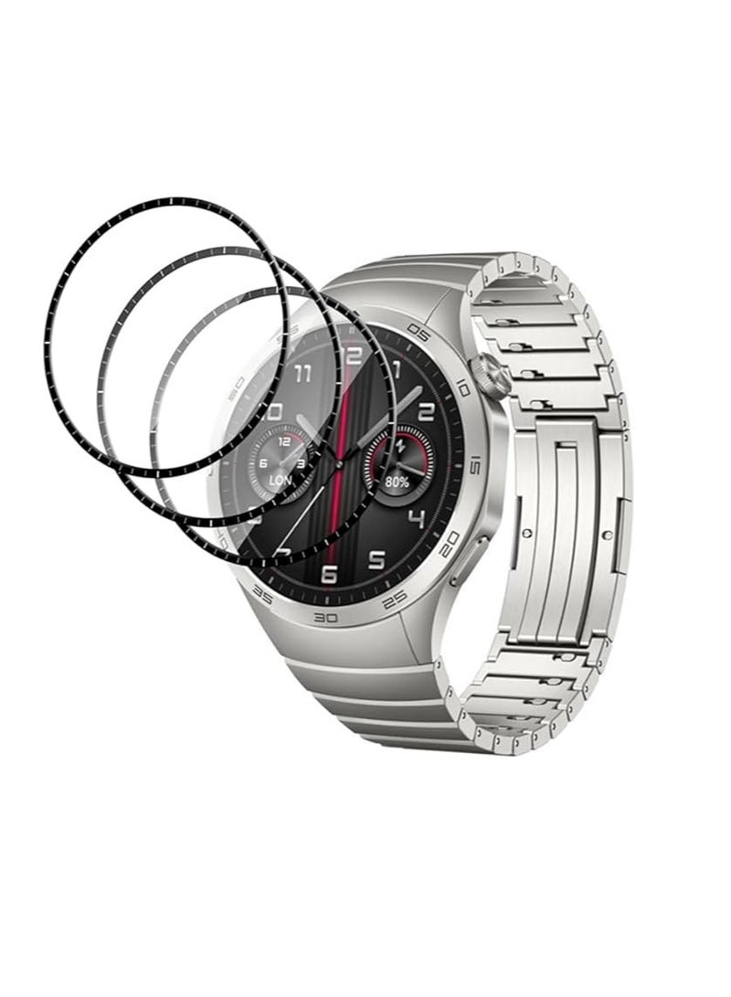 3D Screen Protector Compatible with Huawei Watch GT 4 2023, HD Clear Bubble Free Tempered Glass Film Compatible with Huawei Watch GT4 2023 Anti-Scratch (46mm) - Image 1