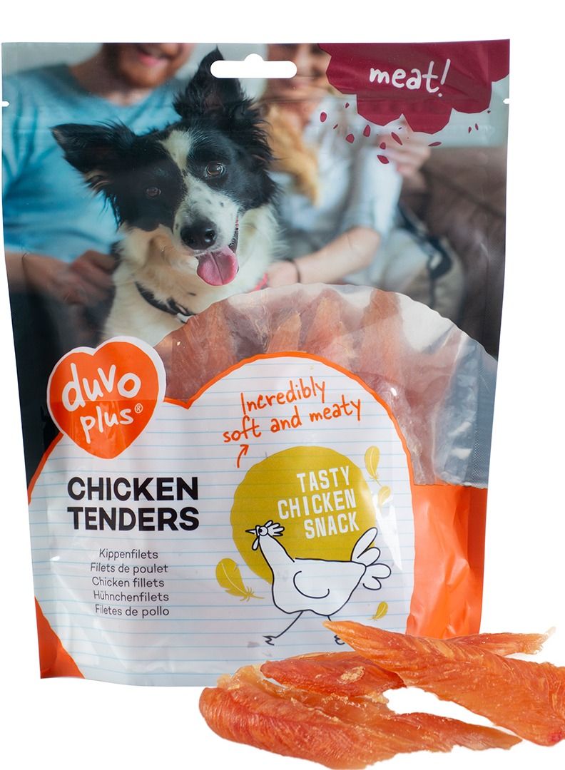 duvo Plus Chicken Tenders Meat Snack For Dogs 100G - Image 1