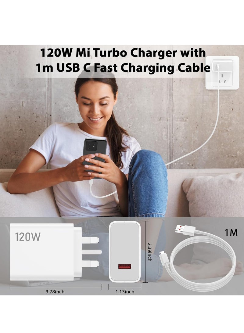 general 120W Fast Charger and Cable for Xiaomi, 3A/1M 120W Charge Cable, UK Wall Charge, Fast Charging for Xiaomi 15 14 Ultra 13T Pro 13 12T 12 Pro 11T Redmi Note 14 13 12 Pro 11 Mi 11 POCO X7 X6 X5 X4 GT F - Image 5