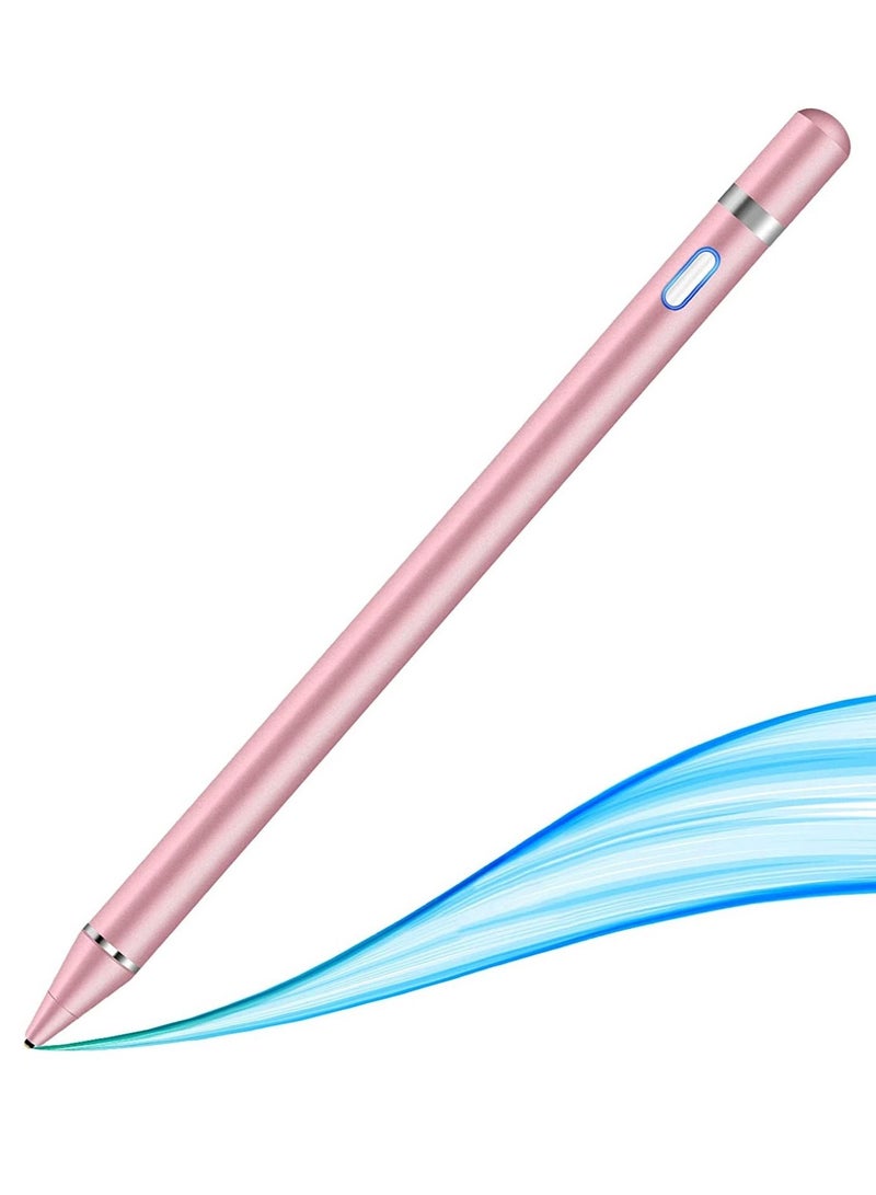 Stylus Pen for iPad - Rechargeable 1.5mm Fine Point High Sensitivity Digital Pencil for Drawing and Writing, Compatible with Phone/iPad/iPad Pro/Samsung Android and Other Touch Screen Devices - Image 1