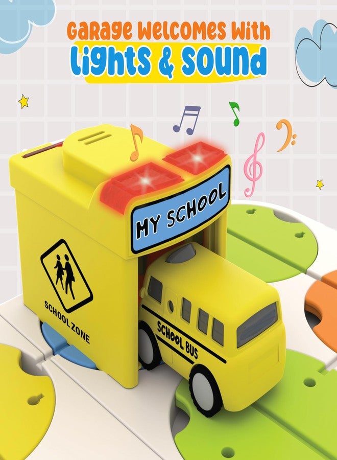 innovitoy DIY Maze Track School Toy Set Interactive, Customizable, Educational Maze Game for Kids, Buildable Track Puzzle for Fine Motor Skills & Imaginative Play Preschool Learning School Bus Playset - Image 5
