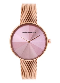 French Connection Women's Analog Quartz Pink Dial Stainless Steel Watch FCL21-D  - Image 1