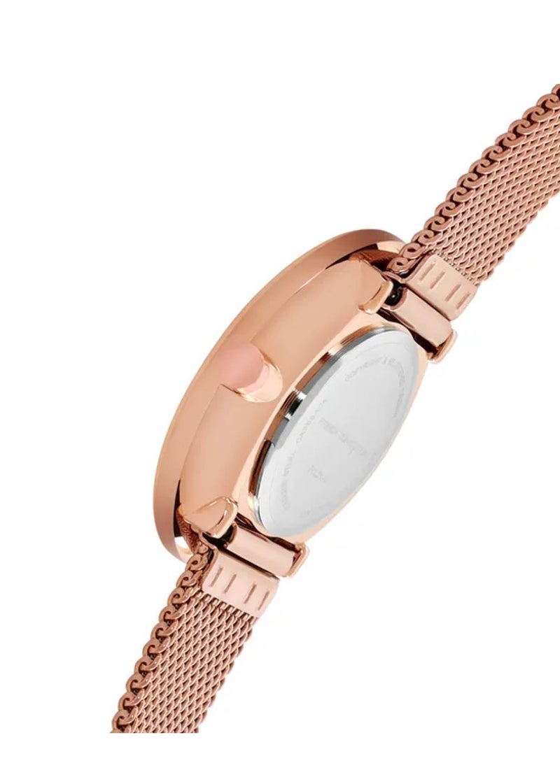 French Connection Women's Analog Quartz Pink Dial Stainless Steel Watch FCL21-D - Image 3