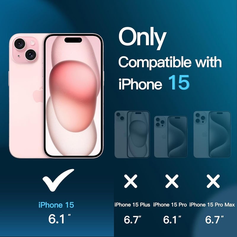 OpenTech ® Privacy Tempered Glass Screen Protector Compatible for iPhone 15 / iPhone 16 (6.1 Inches) with Edge to Edge Coverage - Anti Spy, Case Friendly and Bubble free installation kit - Image 2