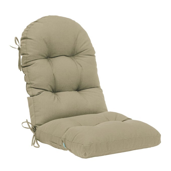 IndoorOutdoor High Back Chair Cushion for AdirondackSpringSummer Seasonal All Weather Replacement Rocking Chair Cushions 1 Piece Beige