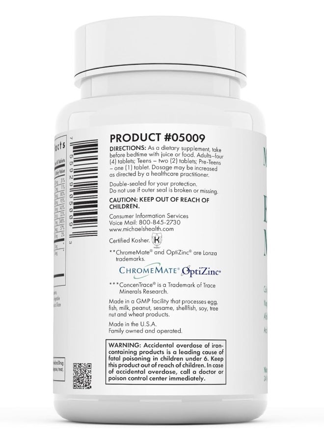MICHAEL'S - Naturopathic Programs Essential Minerals 120 Vegan Tablets - Image 1