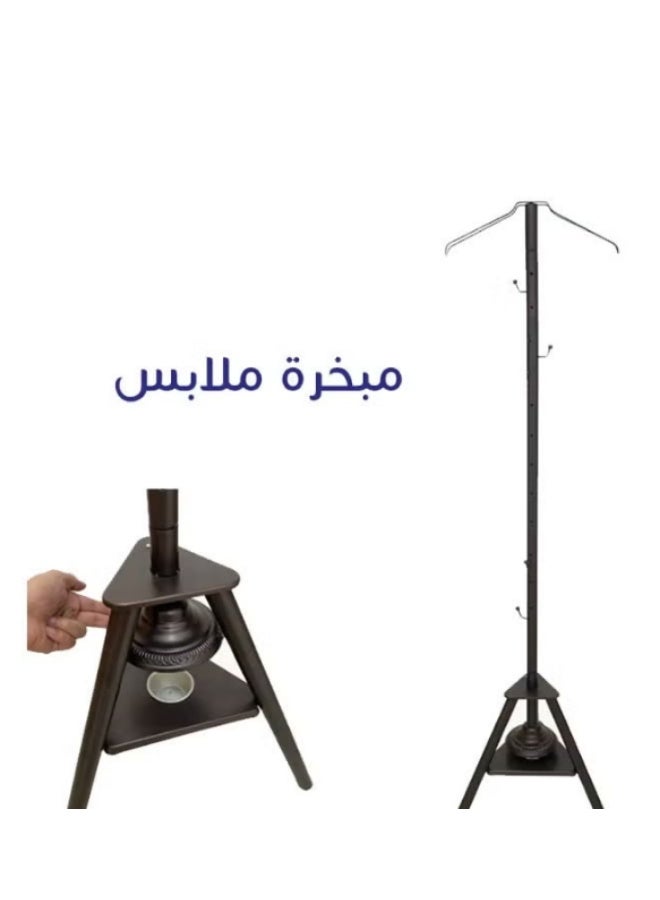 أس بي مبخرة وشماعة مع فتحات لتبخير الملابس وعلاقة متعددة الاستخدامات بتصميم أنيق 2 في 1 - Image 1