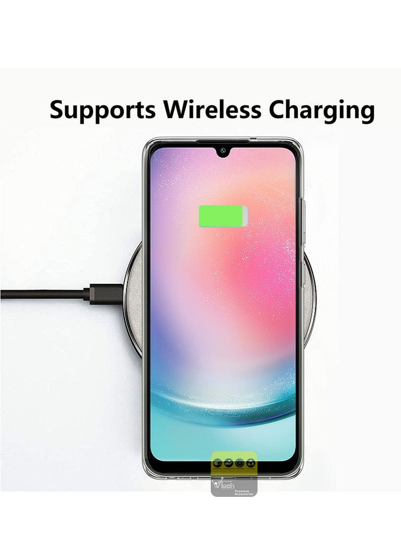 CHAPPELINE - Airbag Case Series Premium Transparent Airbag Shockproof Anti-Yellowing Clear Case Cover For Samsung Galaxy A24 4G 2023 Clear - Image 1