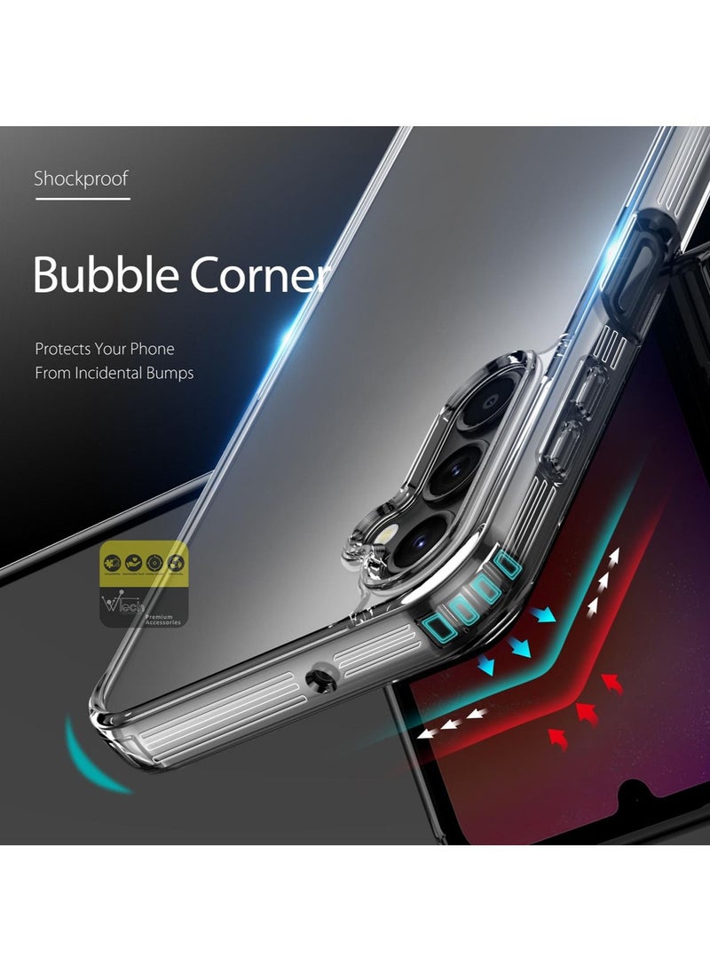 CHAPPELINE - Airbag Case Series Premium Transparent Airbag Shockproof Anti-Yellowing Clear Case Cover For Samsung Galaxy A24 4G 2023 Clear - Image 1