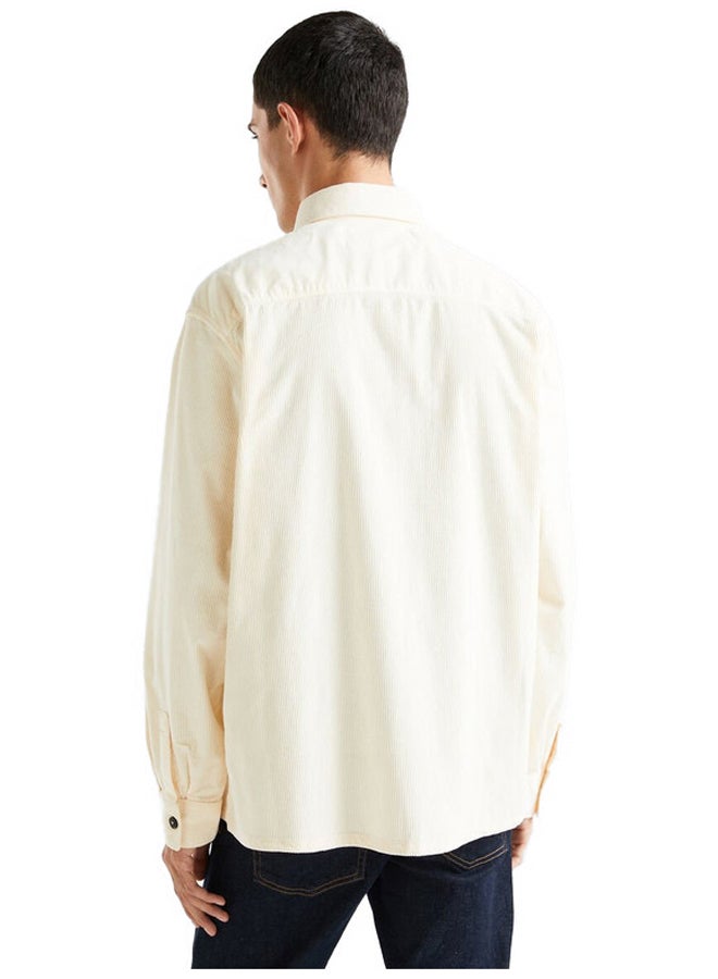 Benetton VELVET RIBBED SHIRT  - Image 3