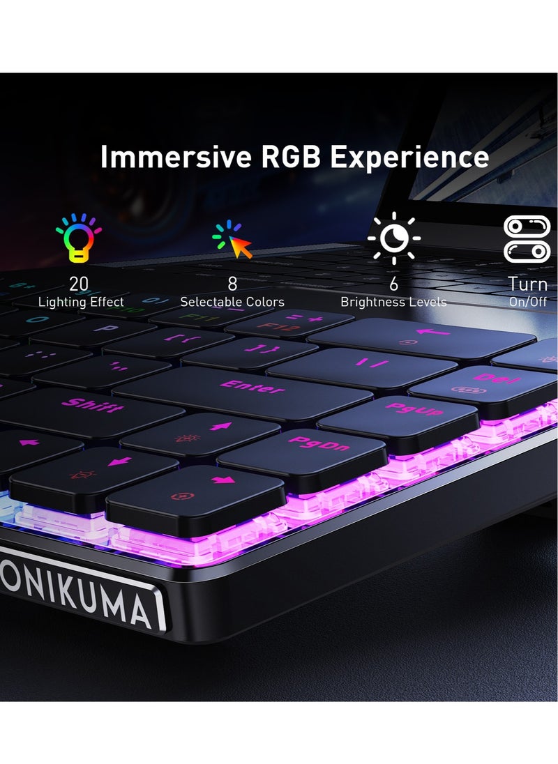 G29 Professional 69 Keys Mini Wired Mechanical Gaming Keyboard Type-C port RGB Keyboard