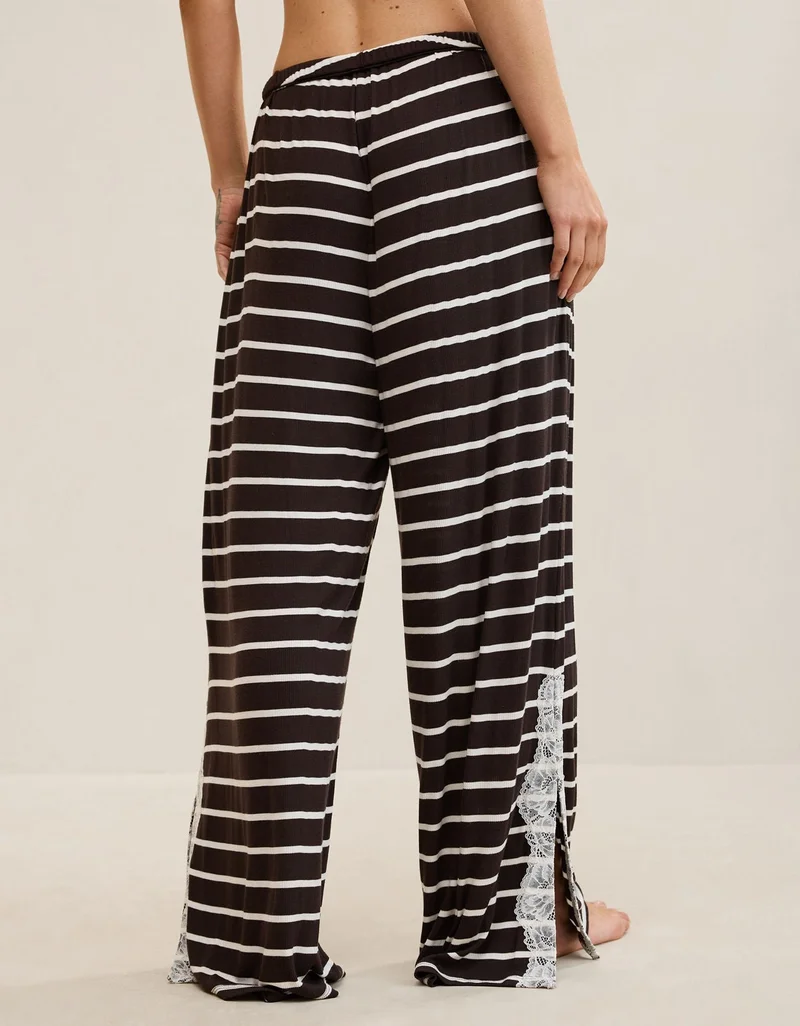 Aerie  OVERSLEPT by Aerie Real Soft Ribbed Trouser PJ for Women | Best Price UAE