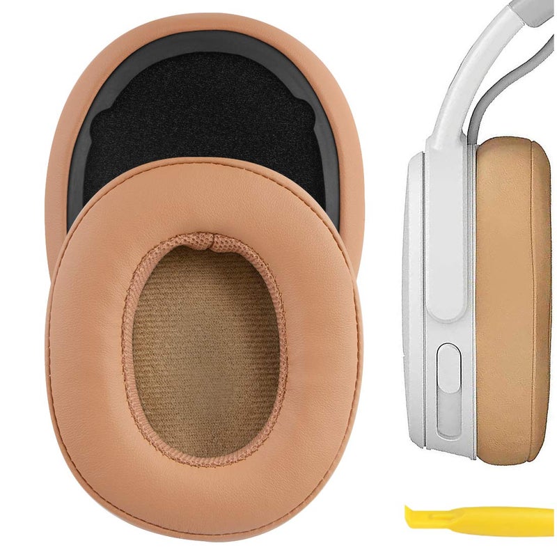 Geekria Replacement Ear Pads Compatible with Skullcandy Crusher WirelessCrusher EVOCrusher ANC Hesh 3 EVOANC Crusher 540 Active Wireless Venue ANC HeadphonesBrown - Image 2