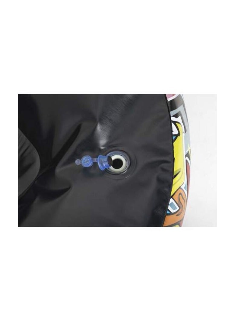 بست واي بيست واي كرسي هوائي قابل للنفخ ذو سطح ناعم جرافيتي متعدد الألوان 112x112x66 سم - Image 4