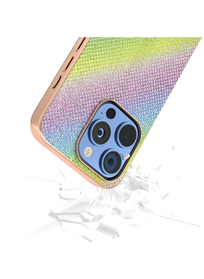 S-TOP Case For iPhone 16 Pro Nano Plating Diamond Texture Phone Case - Image 4